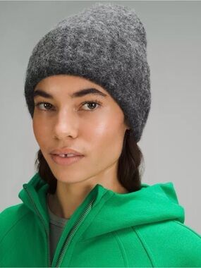 lululemon athletica Heather Gray alpaca  Knit Beanie